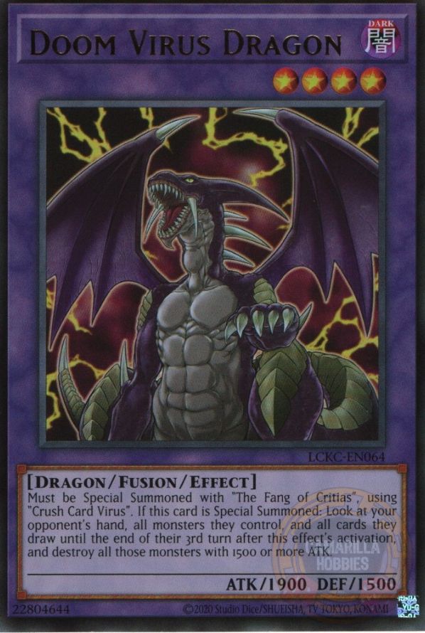 Doom Virus Dragon - LCKC-EN064 - Ultra Rare (Reprint)  1