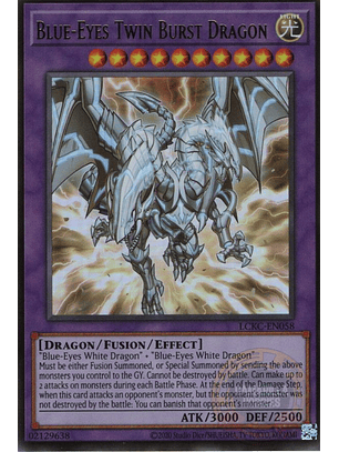 Blue-Eyes Twin Burst Dragon - LCKC-EN058 - Ultra Rare (Reprint) 
