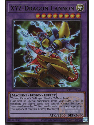 XYZ-Dragon Cannon - LCKC-EN061 - Ultra Rare (Reprint)