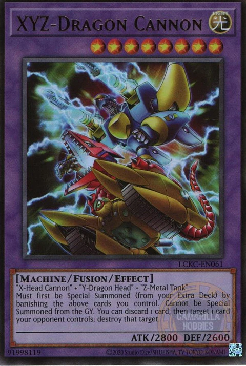 XYZ-Dragon Cannon - LCKC-EN061 - Ultra Rare (Reprint)