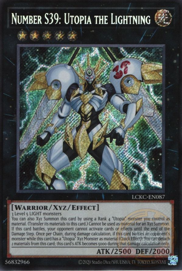 Number S39: Utopia the Lightning - LCKC-EN087 - Secret Rare (Reprint) 1