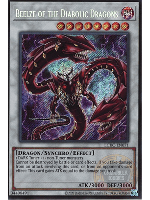Beelze of the Diabolic Dragons - LCKC-EN071 - Secret Rare (Reprint)