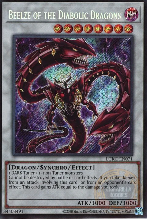 Beelze of the Diabolic Dragons - LCKC-EN071 - Secret Rare (Reprint)