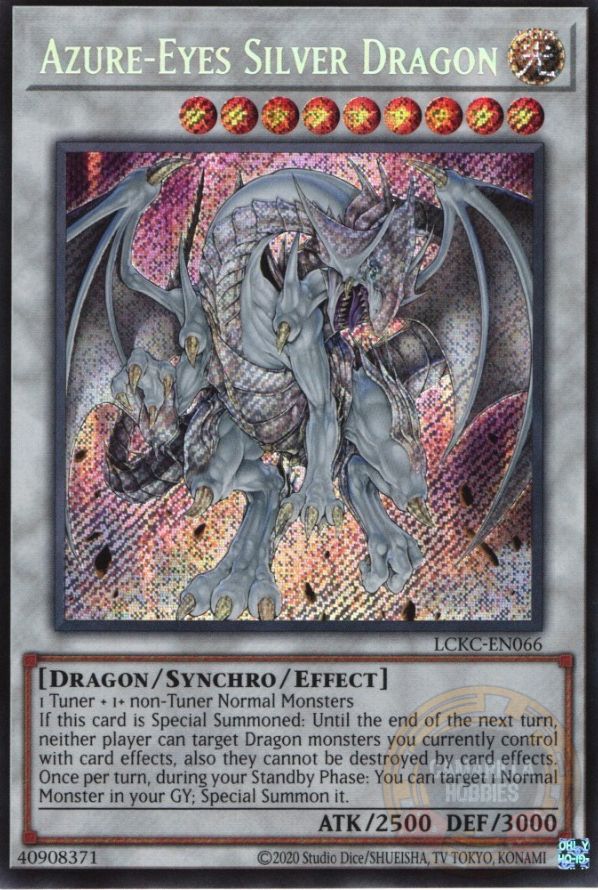 Azure-Eyes Silver Dragon - LCKC-EN066 - Secret Rare (Reprint) 1