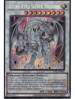 Azure-Eyes Silver Dragon - LCKC-EN066 - Secret Rare (Reprint)