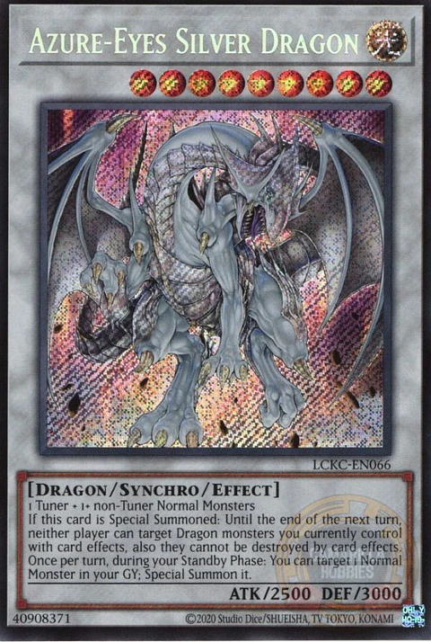 Azure-Eyes Silver Dragon - LCKC-EN066 - Secret Rare (Reprint)