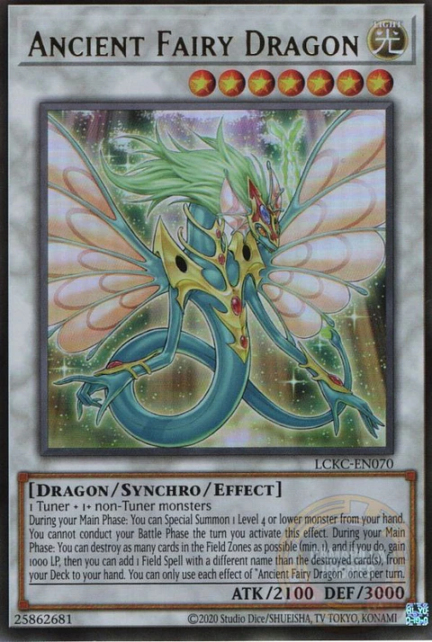 Ancient Fairy Dragon - LCKC-EN070 - Ultra Rare (Reprint) 
