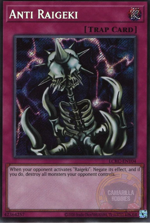 Anti Raigeki - LCKC-EN104 - Secret Rare (Reprint)