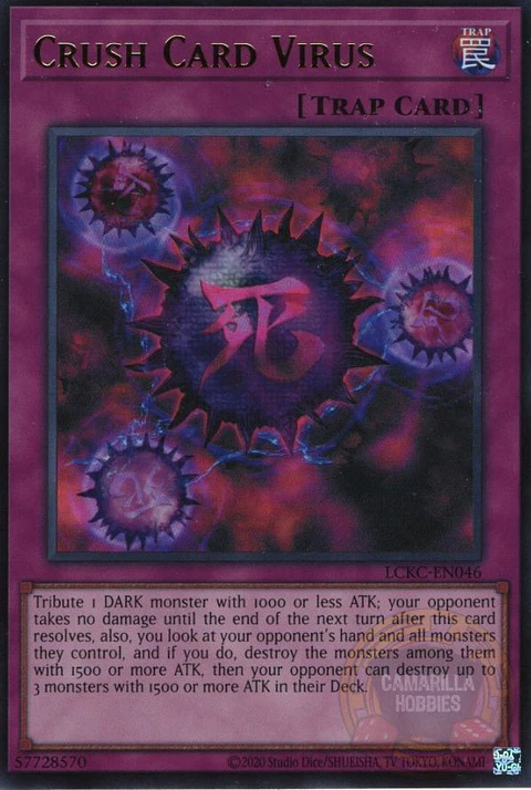 Crush Card Virus - LCKC-EN046 - Ultra Rare (Reprint) Ver. 2