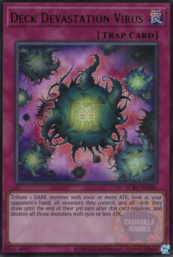 Deck Devastation Virus - LCKC-EN047 - Ultra Rare (Reprint) 1