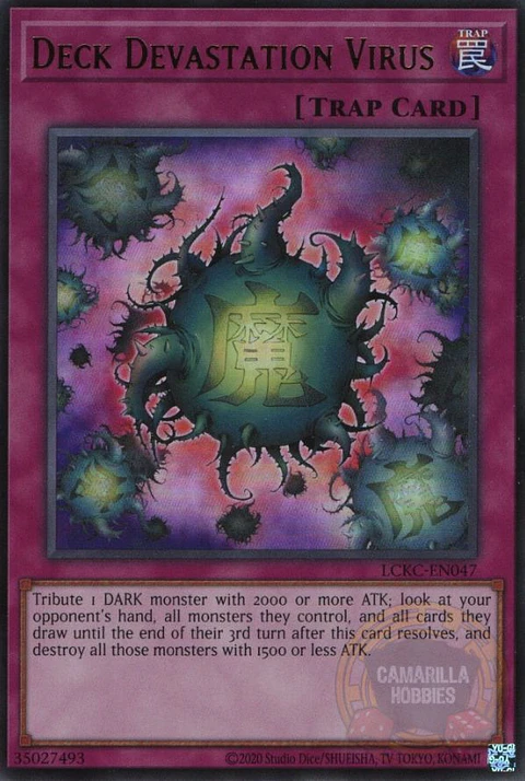 Deck Devastation Virus - LCKC-EN047 - Ultra Rare (Reprint)