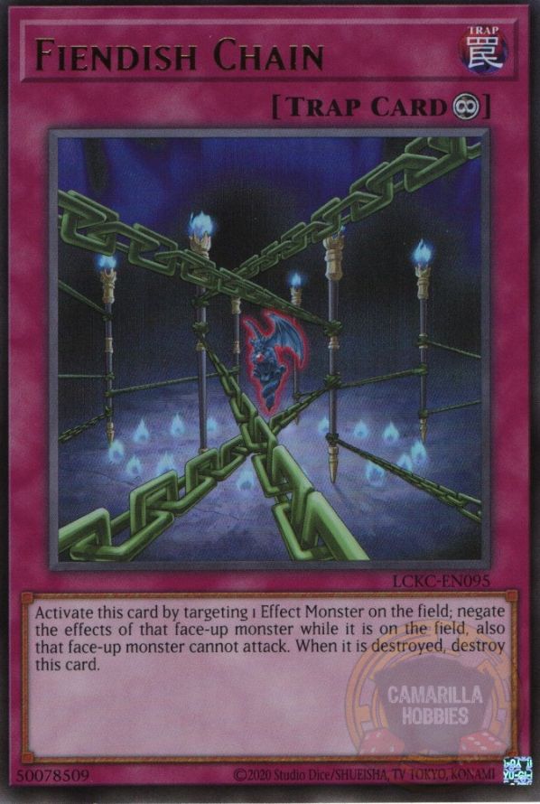 Fiendish Chain - LCKC-EN095 - Ultra Rare (Reprint) 1