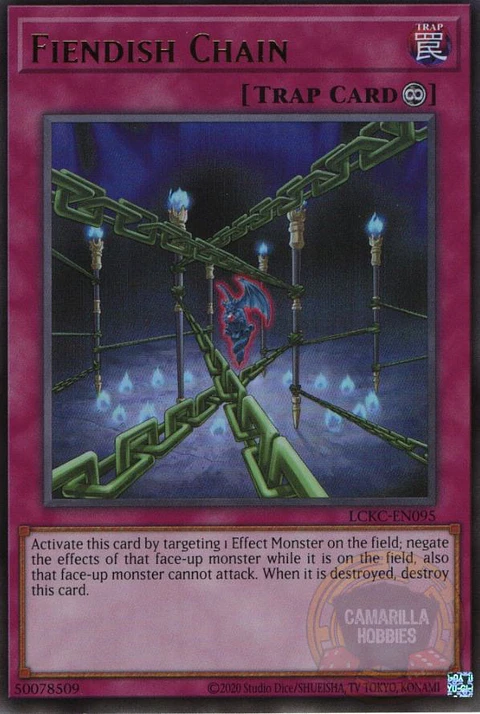 Fiendish Chain - LCKC-EN095 - Ultra Rare (Reprint)
