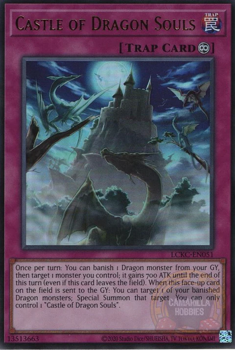 Castle of Dragon Souls - LCKC-EN051 - Ultra Rare (Reprint) 