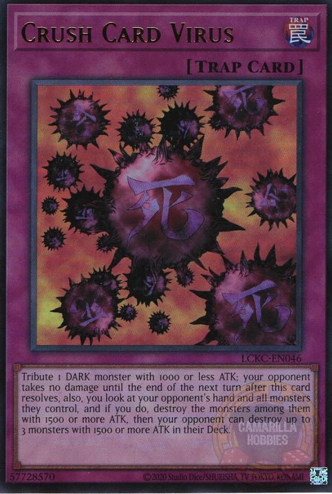 Crush Card Virus - LCKC-EN046 - Ultra Rare (Reprint) Ver. 1 