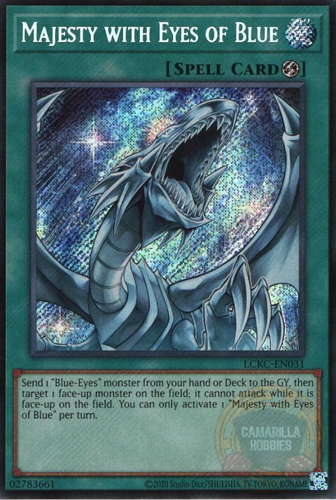 Majesty with Eyes of Blue - LCKC-EN031 - Secret Rare (Reprint) 