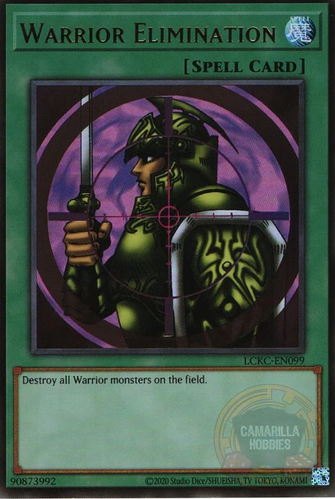 Warrior Elimination - LCKC-EN099 - Ultra Rare (Reprint) 
