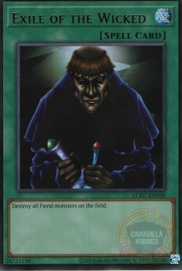 Exile of the Wicked - LCKC-EN100 - Ultra Rare (Reprint) 1