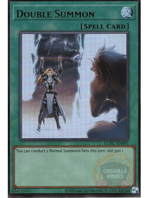 Double Summon - LCKC-EN091 - Ultra Rare (Reprint)