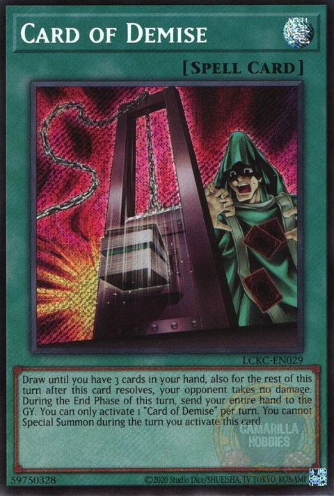 Card of Demise - LCKC-EN029 - Secret Rare (Reprint) 