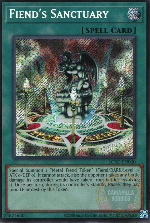Fiend's Sanctuary - LCKC-EN030 - Secret Rare (Reprint) 