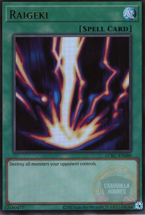 Raigeki - LCKC-EN088 - Ultra Rare (Reprint) 