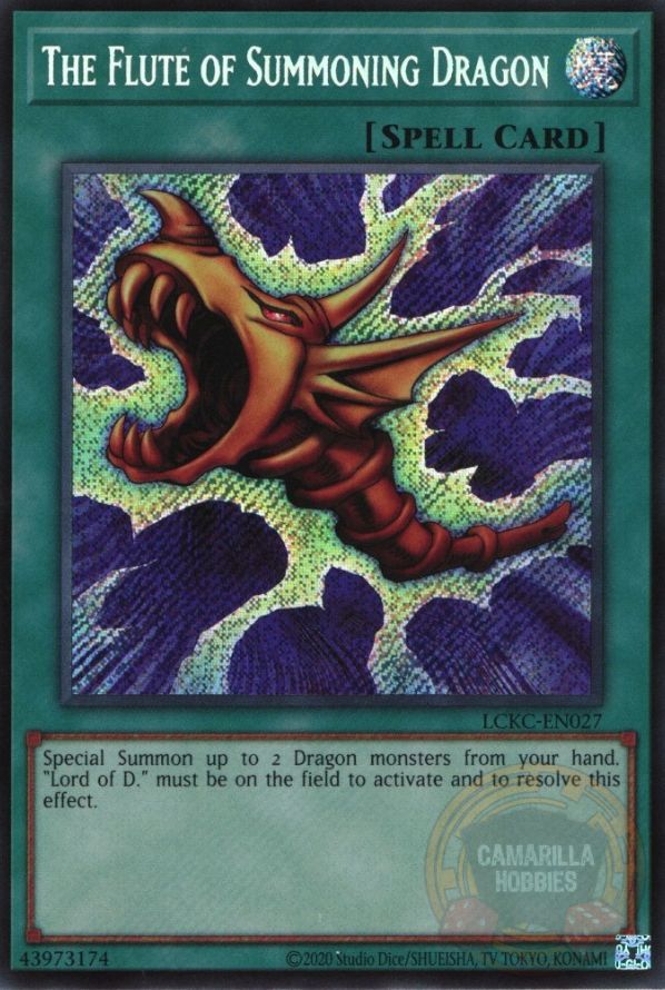 The Flute of Summoning Dragon - LCKC-EN027 - Secret Rare (Reprint)  1