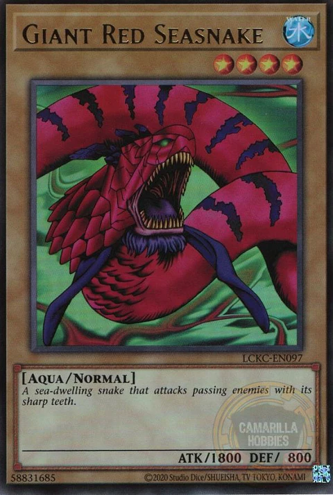 Giant Red Seasnake - LCKC-EN097 - Ultra Rare (Reprint)