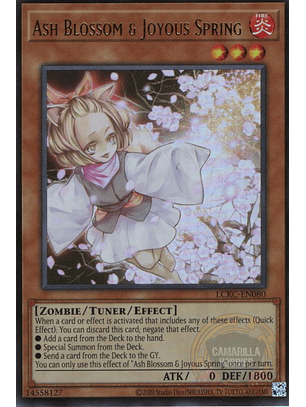 Ash Blossom & Joyous Spring - LCKC-EN080 - Ultra Rare (Reprint) 