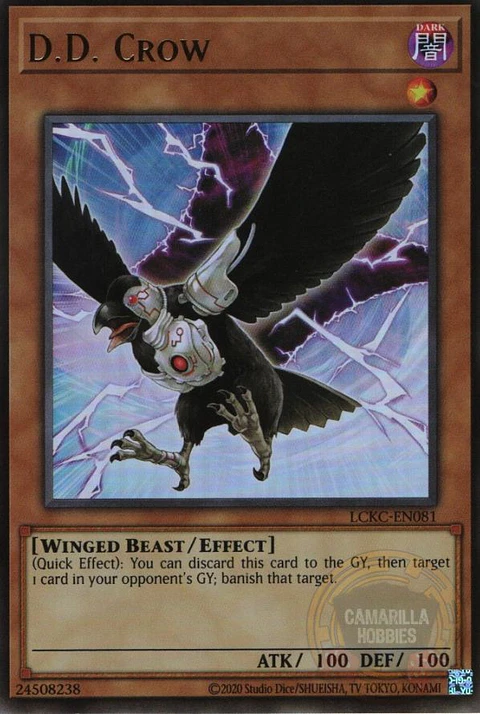 D.D. Crow - LCKC-EN081 - Ultra Rare (Reprint) 