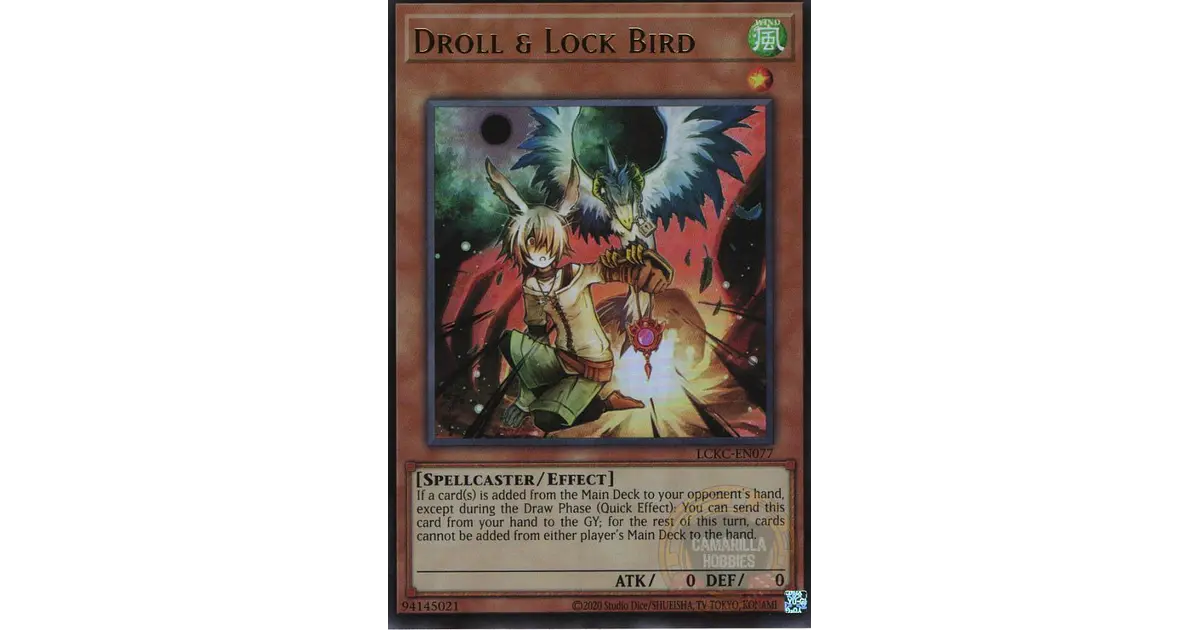 Droll & Lock Bird - LCKC-EN077 - Ultra Rare (Reprint)