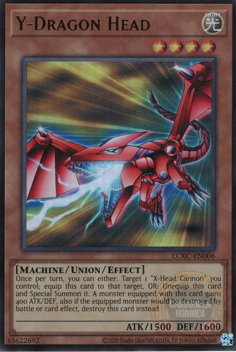 Y-Dragon Head - LCKC-EN006 - Ultra Rare (Reprint)