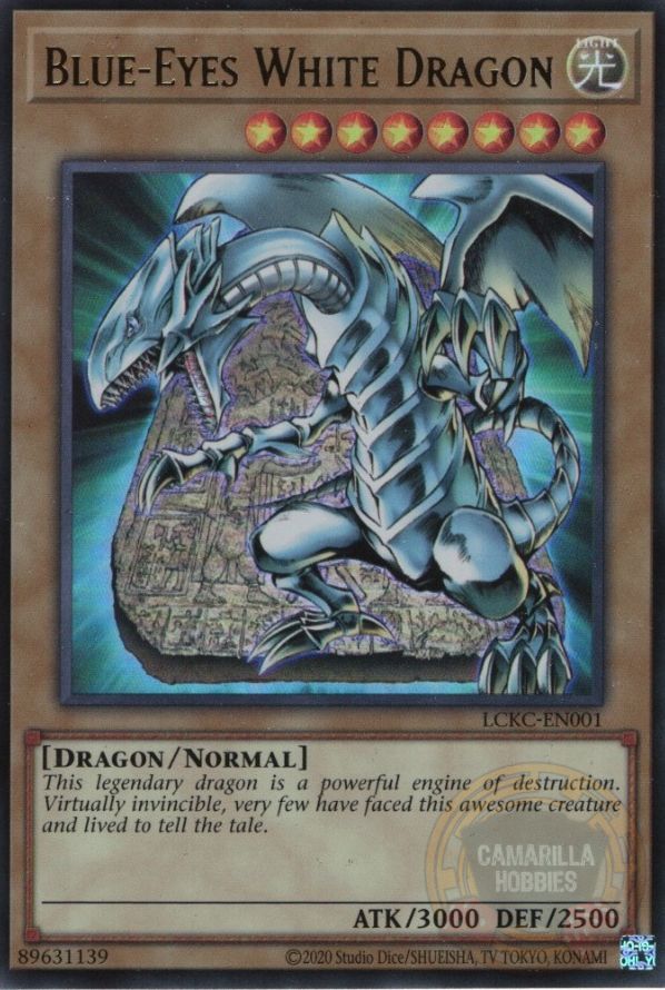 Blue-Eyes White Dragon - LCKC-EN001 - Ultra Rare (Reprint) Ver. 4 1