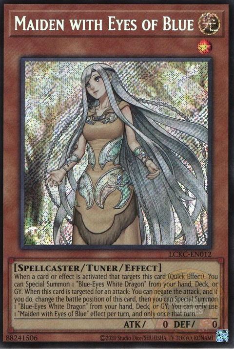 Maiden with Eyes of Blue - LCKC-EN012 - Secret Rare (Reprint)