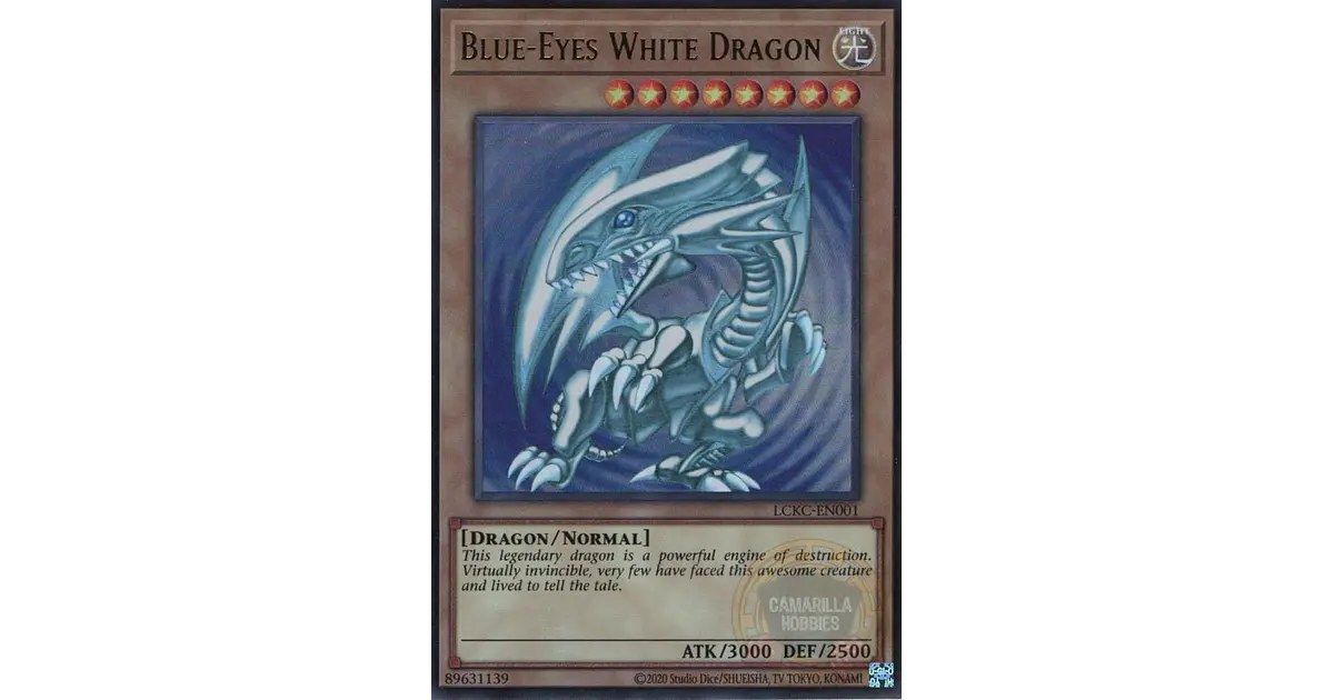 Blue-Eyes White Dragon - LCKC-EN001 - Ultra Rare (Reprint) V