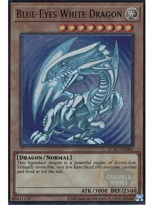 Blue-Eyes White Dragon - LCKC-EN001 - Ultra Rare (Reprint) Ver. 2