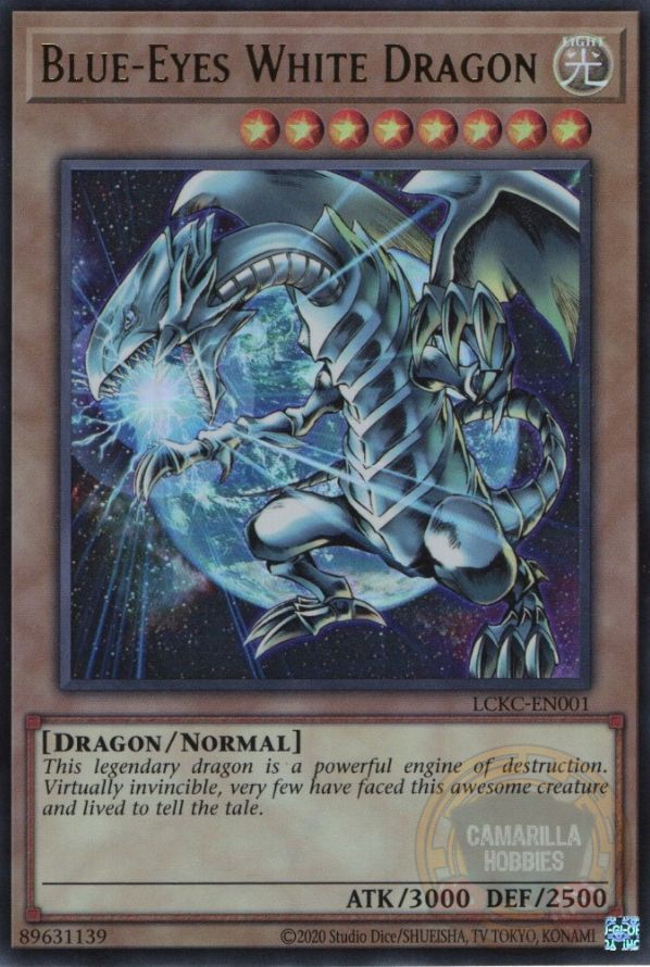Blue-Eyes White Dragon - LCKC-EN001 - Ultra Rare (Reprint) Ver. 3 1