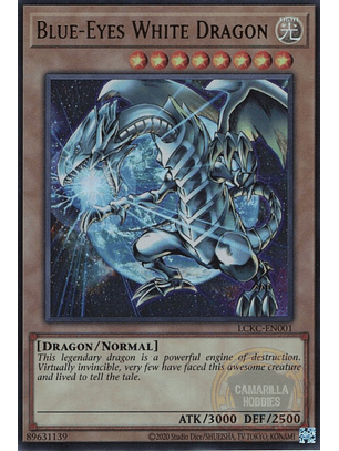 Blue-Eyes White Dragon - LCKC-EN001 - Ultra Rare (Reprint) Ver. 3