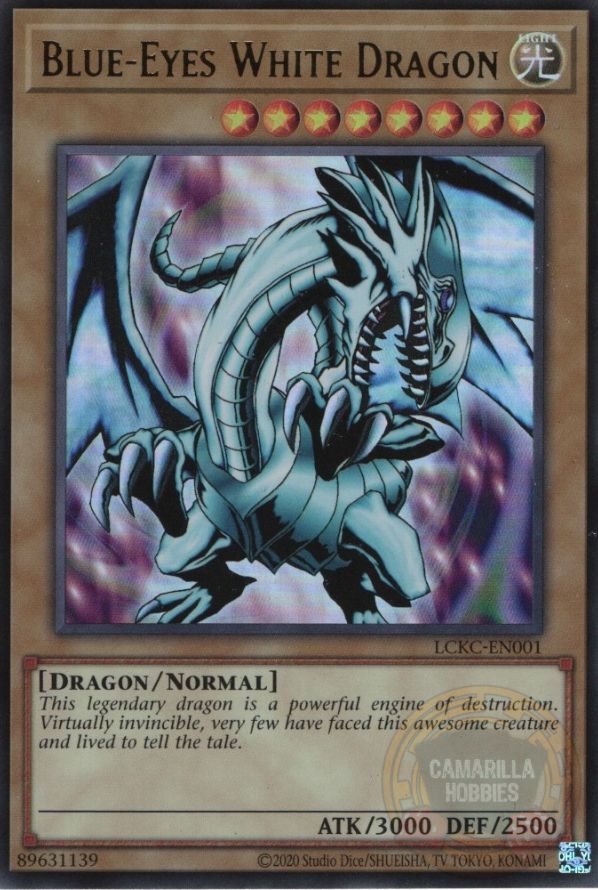 Blue-Eyes White Dragon - LCKC-EN001 - Ultra Rare (Reprint) Ver. 1  1