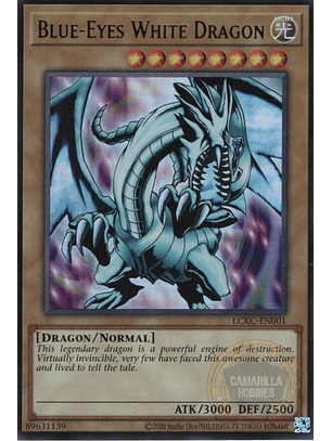 Blue-Eyes White Dragon - LCKC-EN001 - Ultra Rare (Reprint) Ver. 1 
