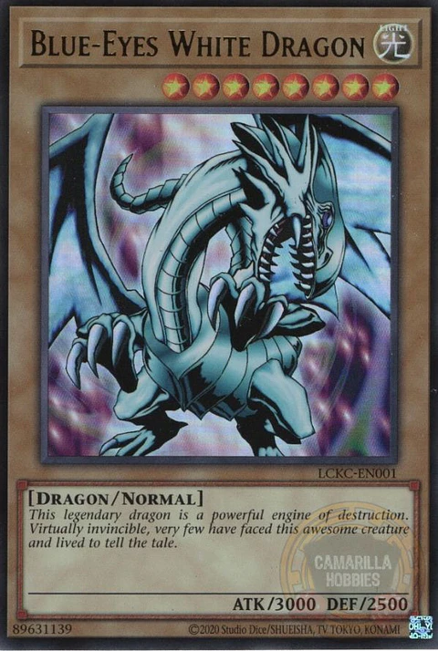 Blue-Eyes White Dragon - LCKC-EN001 - Ultra Rare (Reprint) Ver. 1 