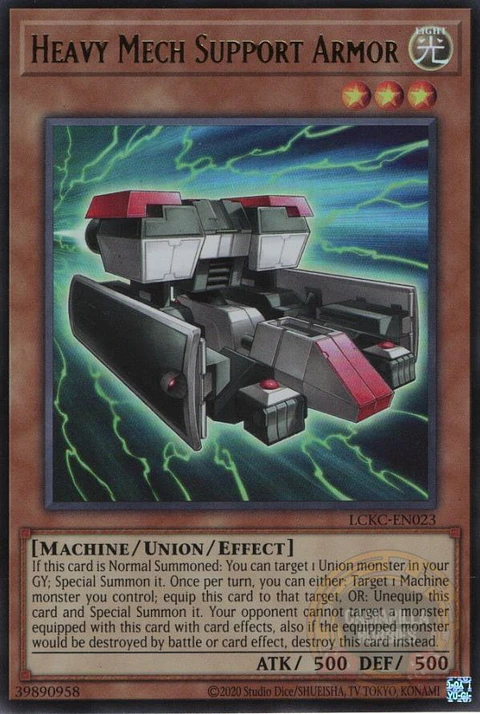Heavy Mech Support Armor - LCKC-EN023 - Ultra Rare (Reprint) 
