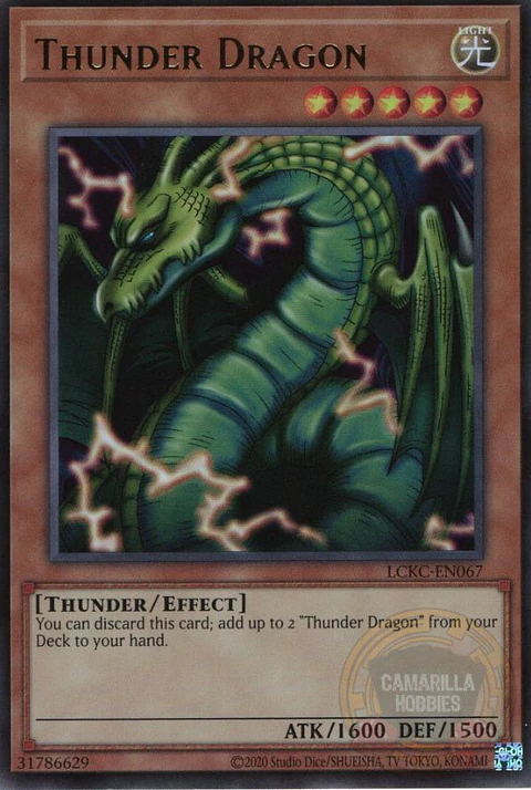 Thunder Dragon - LCKC-EN067 - Ultra Rare (Reprint) 