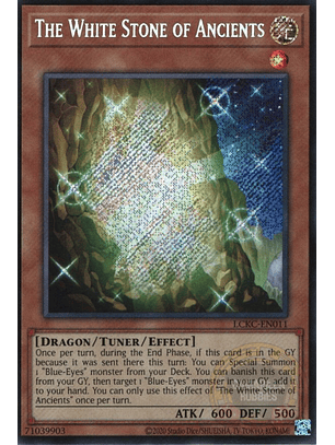The White Stone of Ancients - LCKC-EN011 - Secret Rare (Reprint)