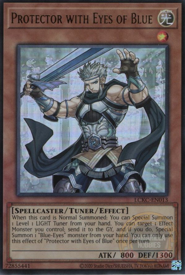Protector with Eyes of Blue - LCKC-EN013 - Ultra Rare (Reprint) 1