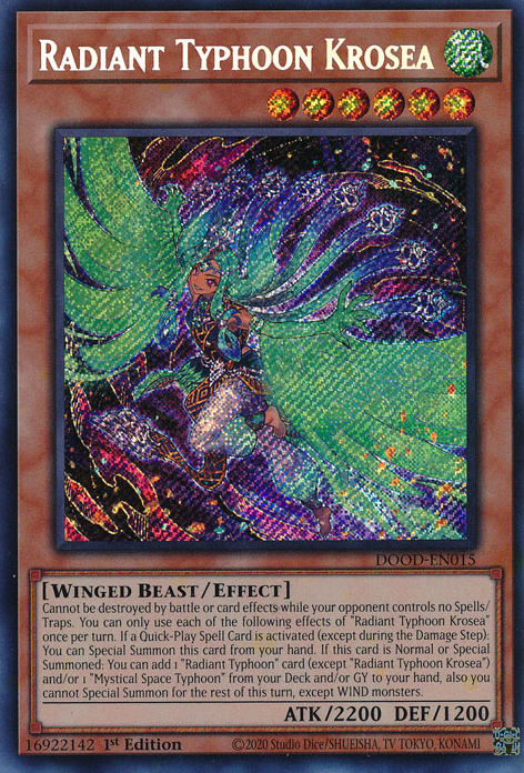 Radiant Typhoon Krosea - DOOD-EN015 - Secret Rare 1