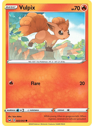 Vulpix - 022/202 - Common - SSH ( jugada)