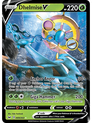 Dhelmise V - 009/202 - Ultra Rare - SSH