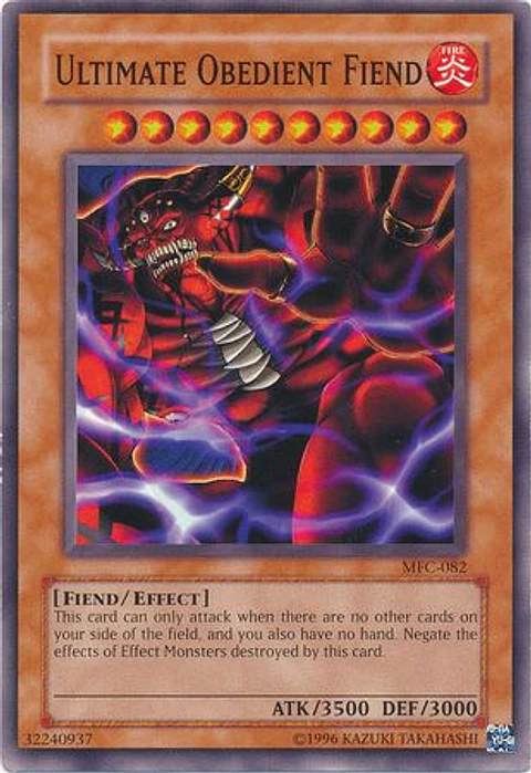 Ultimate Obedient Fiend - MFC-082 - Common