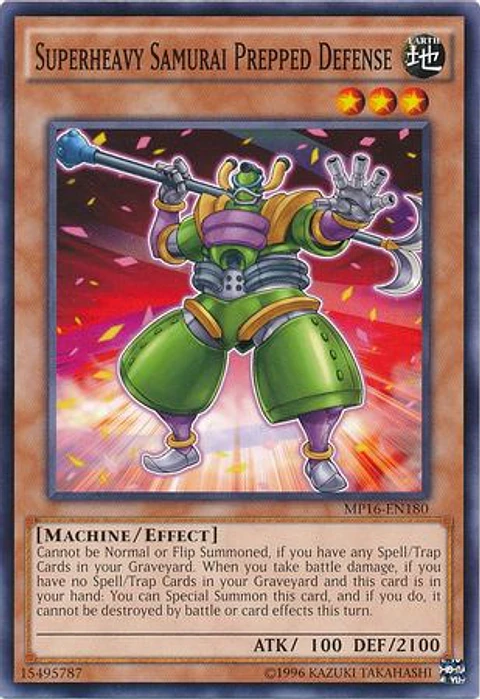 Superheavy Samurai Prepped Defense - MP16-EN180 - Common